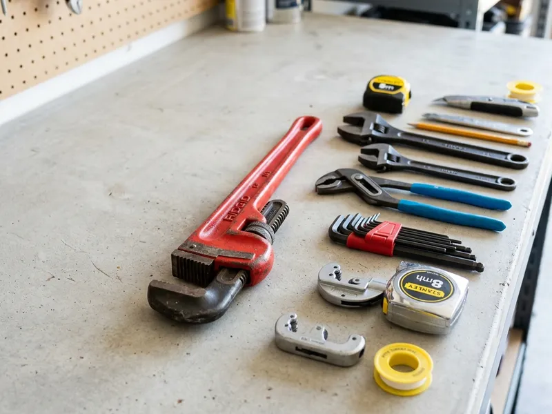 Professional plumbers in New Waterford, OH equipped with top-tier tools for residential and commercial plumbing services.